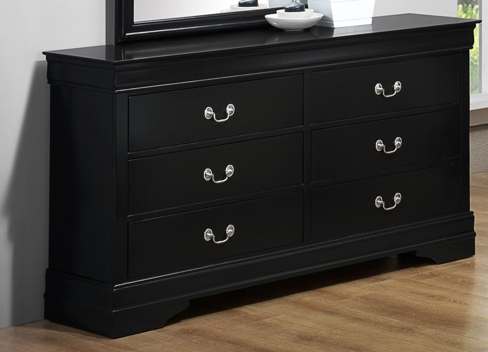 Crown Mark Furniture Louis Philip Dresser in Black image