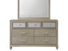 Crown Mark Furniture Lila Dresser in Champagne Faux image