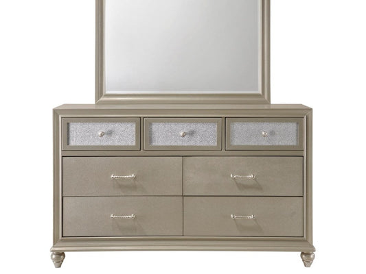 Crown Mark Furniture Lila Dresser in Champagne Faux image