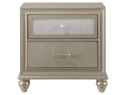 Crown Mark Furniture Lila Night Stand in Champagne Faux image