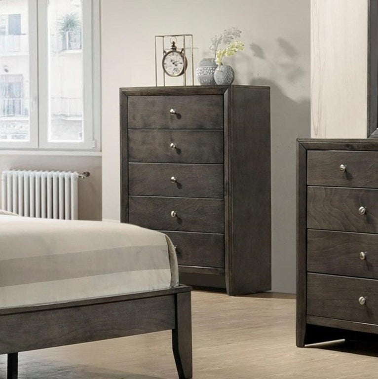 Crown Mark Furniture Evan Chest in Grey image