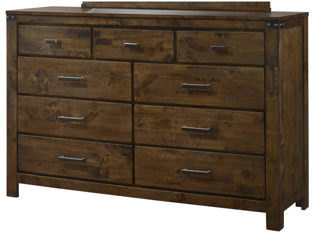 Crown Mark Furniture Curtis Dresser in Rustic image