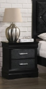 Crown Mark Amalia Nightstand in Black image