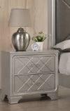 Crown Mark Phoebe Nightstand in Silver image