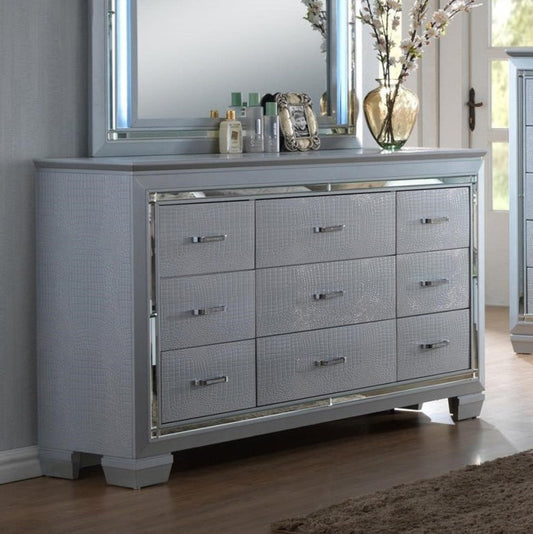 Crown Mark Furniture Lillian Dresser in Silver image