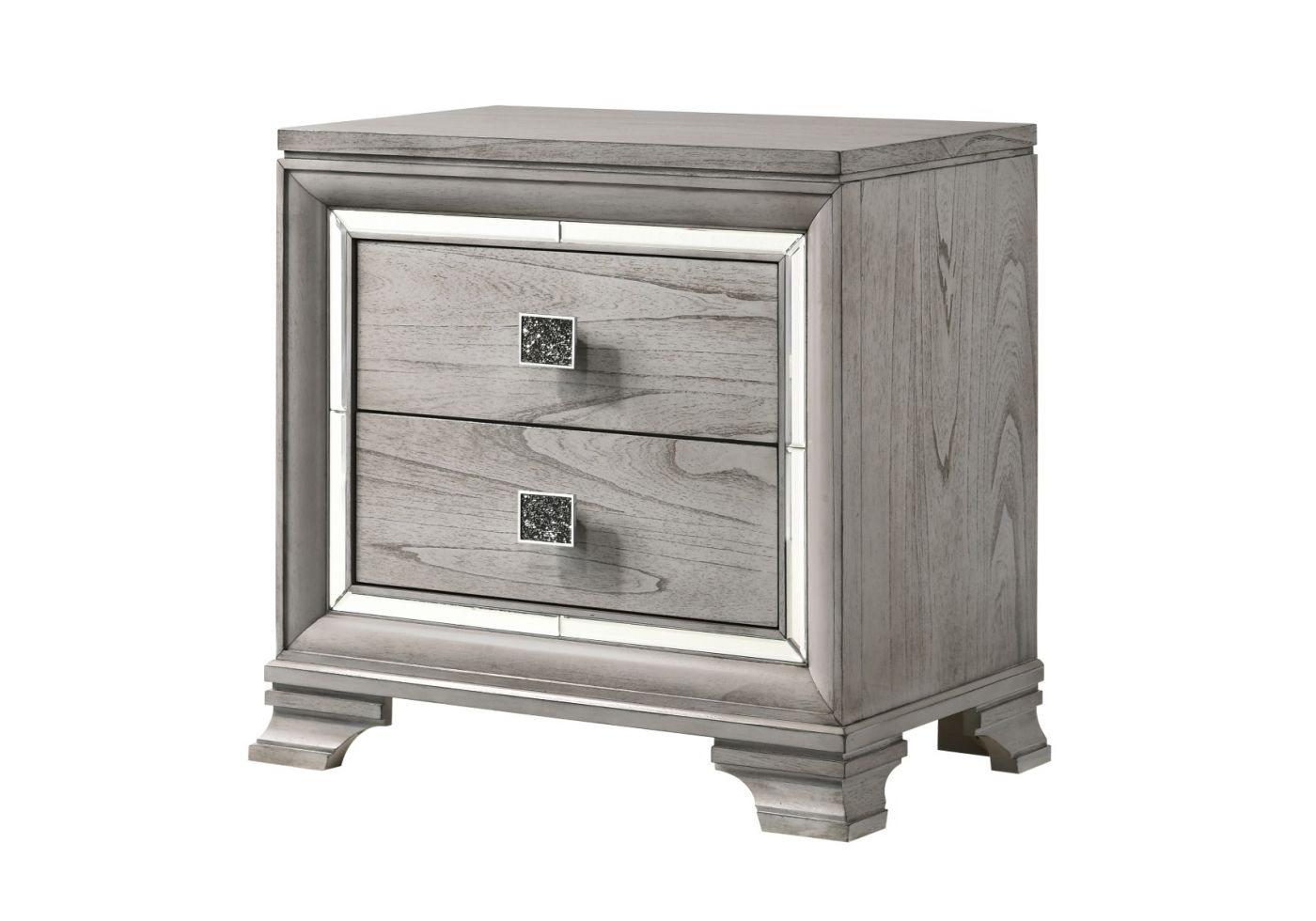 Crown Mark Vail Nightstand in Grey image