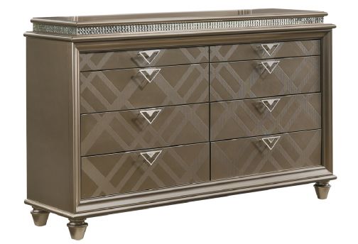 Crown Mark Cristal Dresser in Brown image