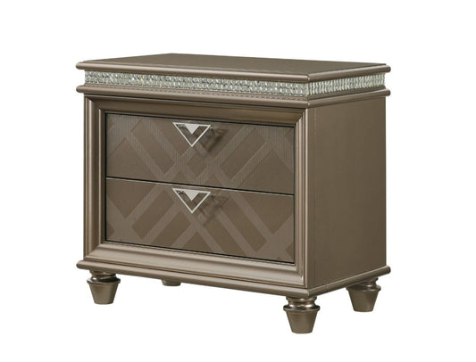 Crown Mark Cristal Nightstand in Brown image