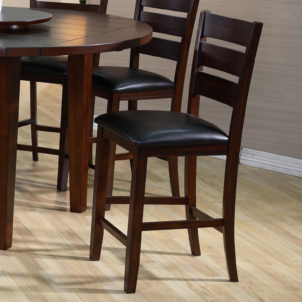 Crown Mark Bardstown Counter Height Chair in Espresso (Set of 2) image