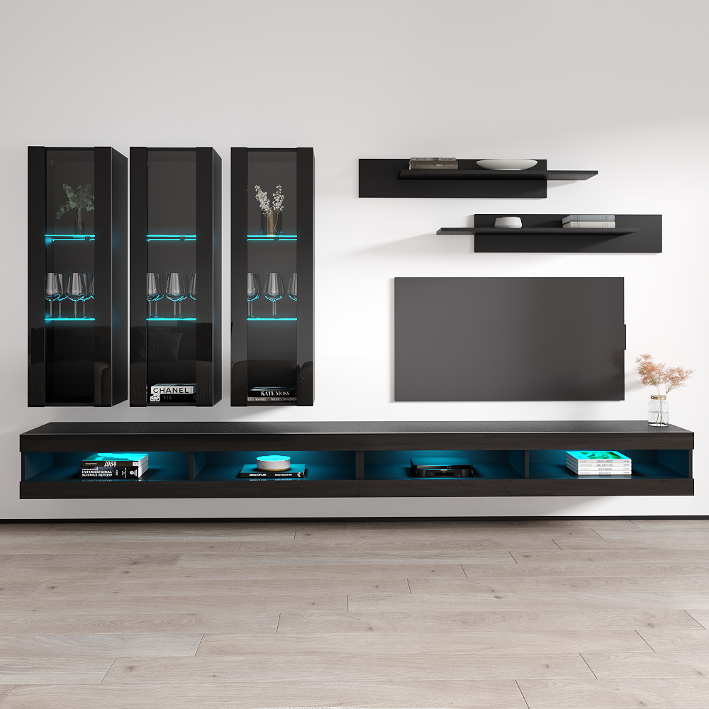 Fly E 34TV Floating Entertainment Center - Meble Furniture