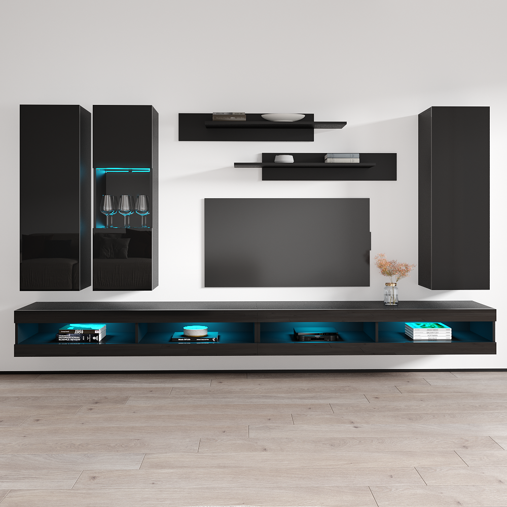 Fly E 34TV Floating Entertainment Center - Meble Furniture