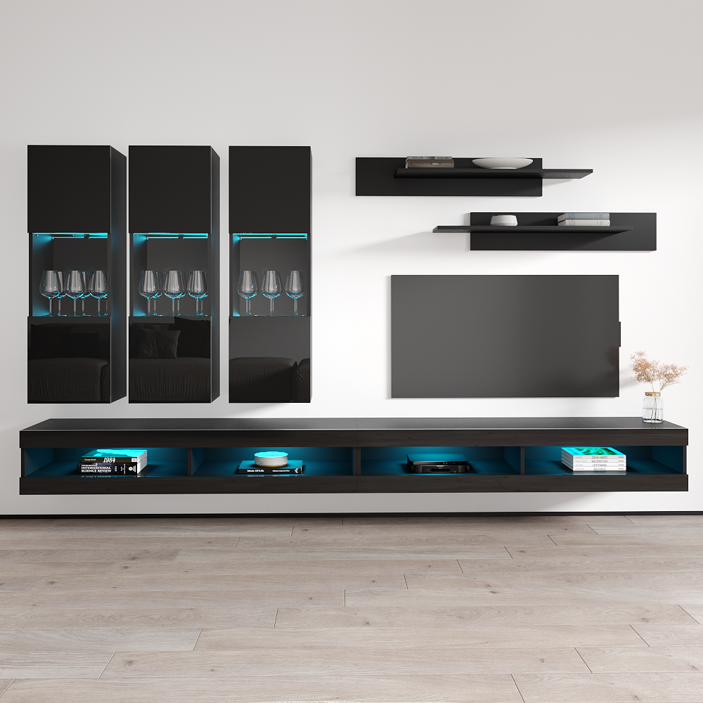 Fly E 34TV Floating Entertainment Center - Meble Furniture