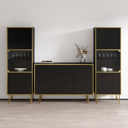 Peri SB-BK-BK Entertainment Center - Meble Furniture