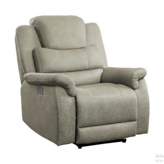 Homelegance Furniture Shola Power Reclining Chair in Gray image