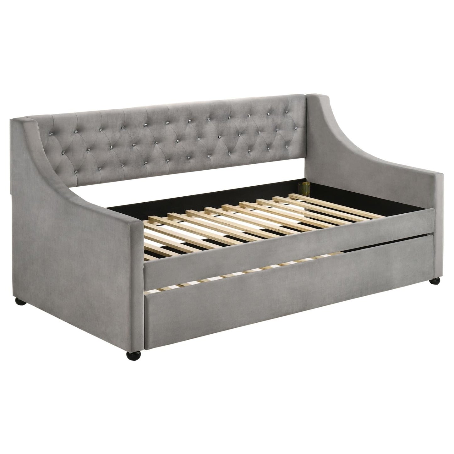 Chatsboro Gray Twin Upholstered Daybed with Trundle