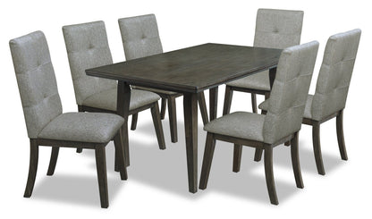 Hillview 7-Piece Rectangular Dining Package - Grey