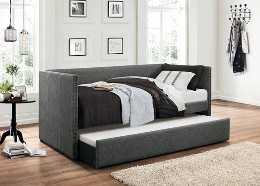 Therese Gray Daybed with Trundle