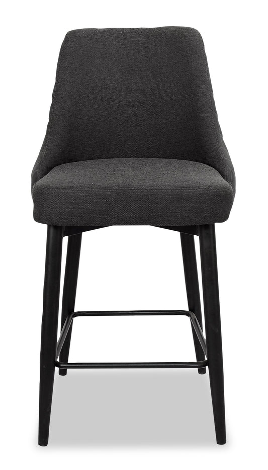Leicester Counter-Height Stool - Charcoal
