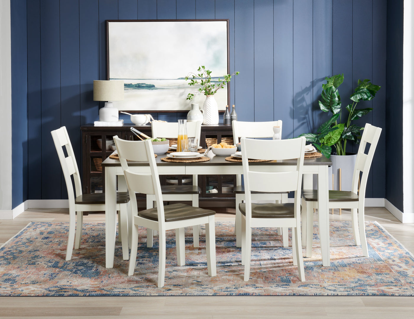 Evant Dining Table - White