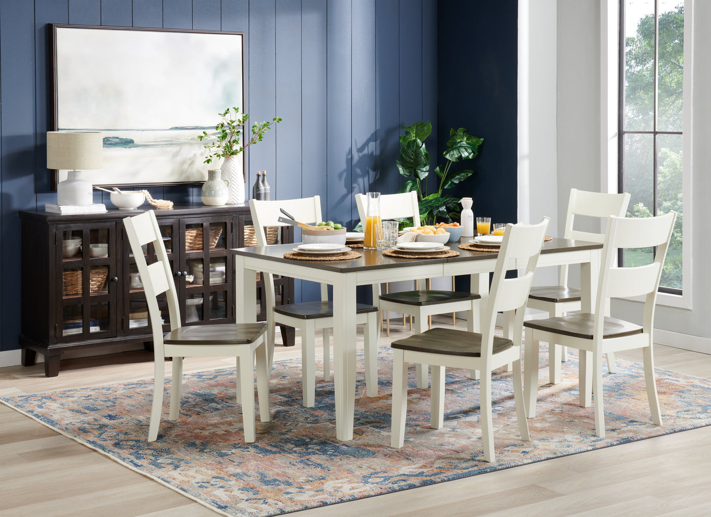 Evant Dining Table - White