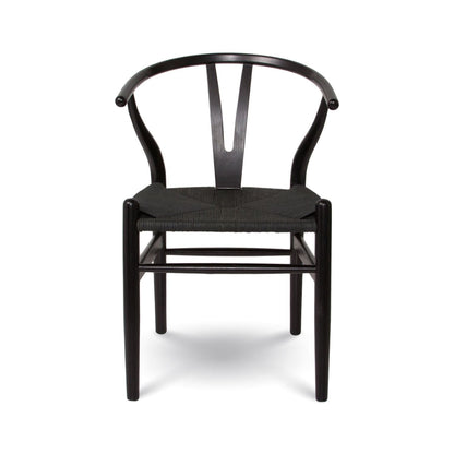 Jessbul Wishbone Dining Chair - Matte Black