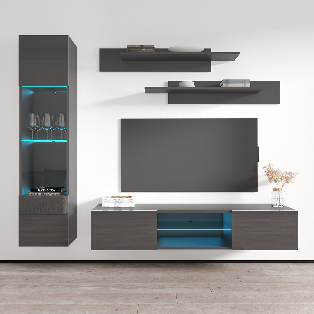 Fly G 33TV Floating Entertainment Center - Meble Furniture