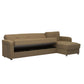 Harmony Upholstered Convertible Sectional with Storage Brown