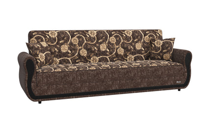 Havana Upholstered Convertible Sofabed with Storage Grey