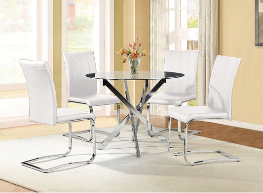 Graz 5-Piece Dining Package - White