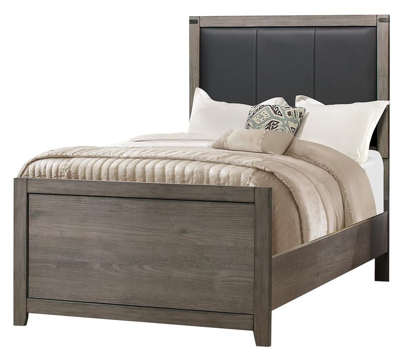 Homelegance Woodrow Twin Panel Bed in Gray 2042T-1* image