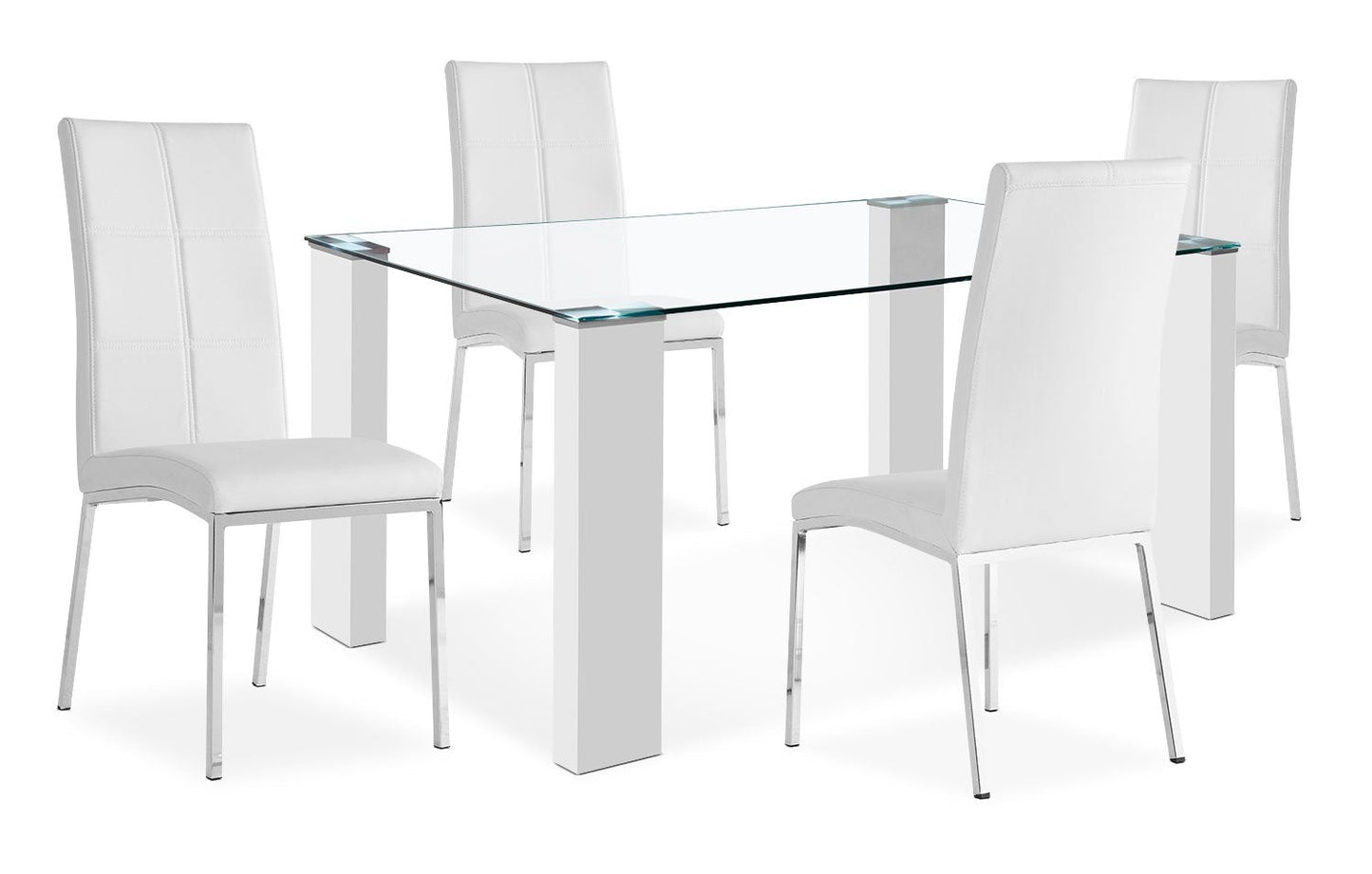 Convoy 5-Piece Dining Package - White