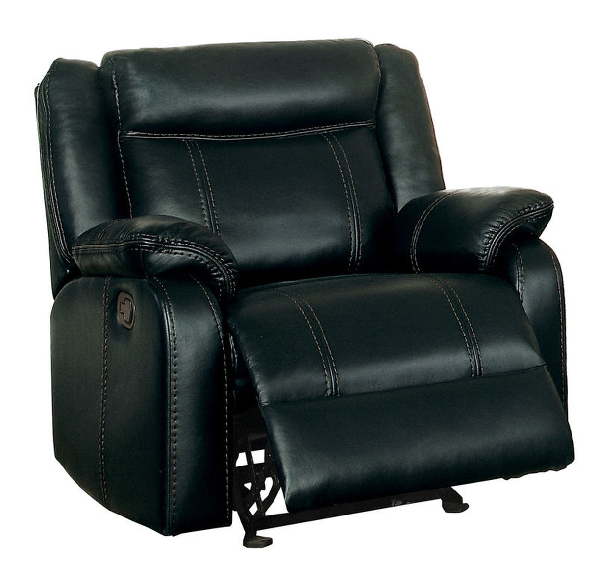 Homelegance Furniture Jude Glider Recliner Chair in Black 8201BLK-1 image