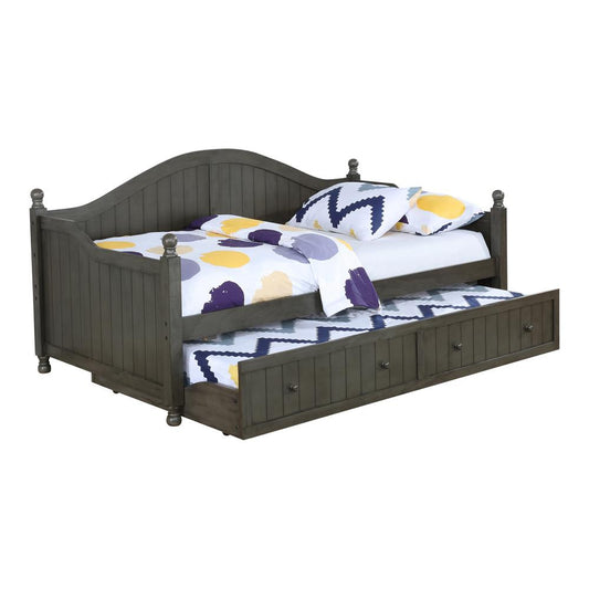 Julie Ann Warm Gray Twin Daybed with Trundle