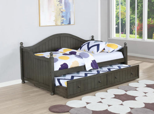 Julie Ann Warm Gray Twin Daybed with Trundle