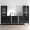 Cristal SB-BK-BK Entertainment Center - Meble Furniture