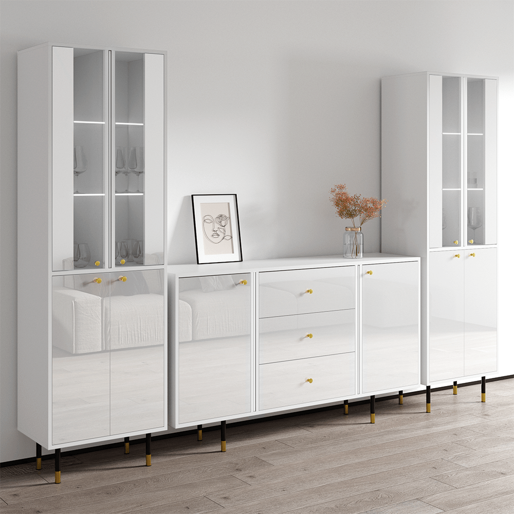 Cristal SB-BK-BK Entertainment Center