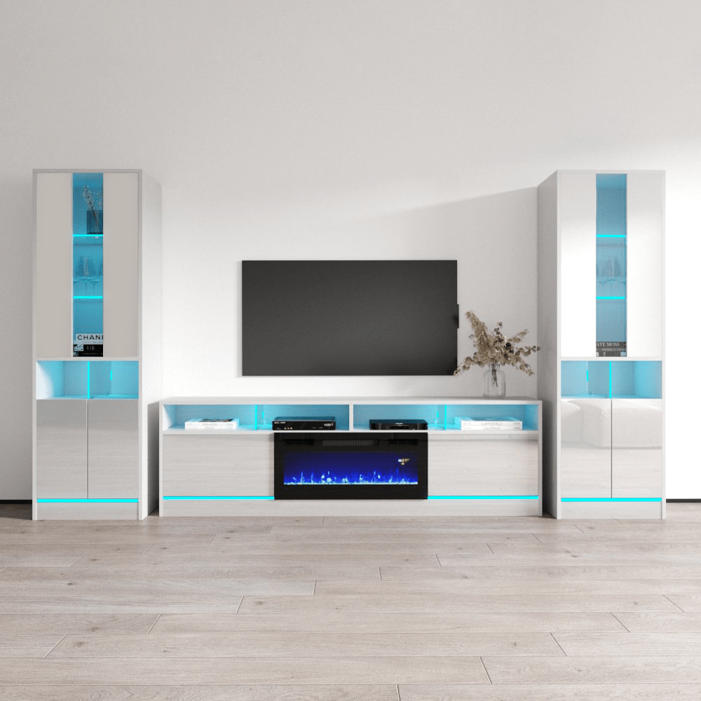 Disparo BL05-BK-BK Entertainment Center - Meble Furniture