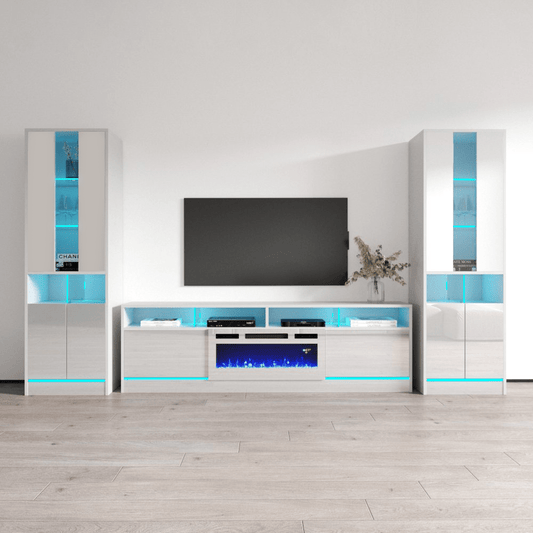 Disparo WH05-BK-BK Entertainment Center - Meble Furniture