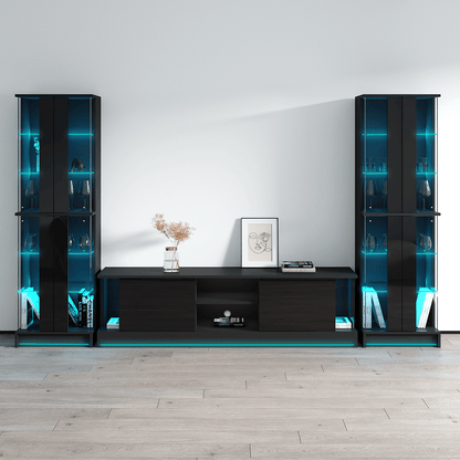 Efecto 01-BK-BK Entertainment Center - Meble Furniture