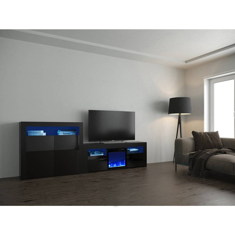 Milano 145EF-2D Fireplace Entertainment Center