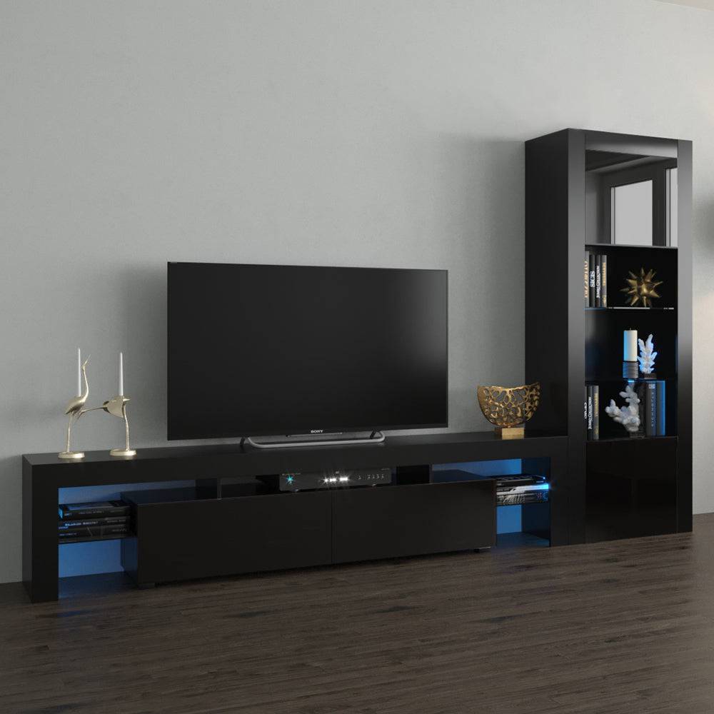 Milano Set 200-BK Entertainment Center - Meble Furniture