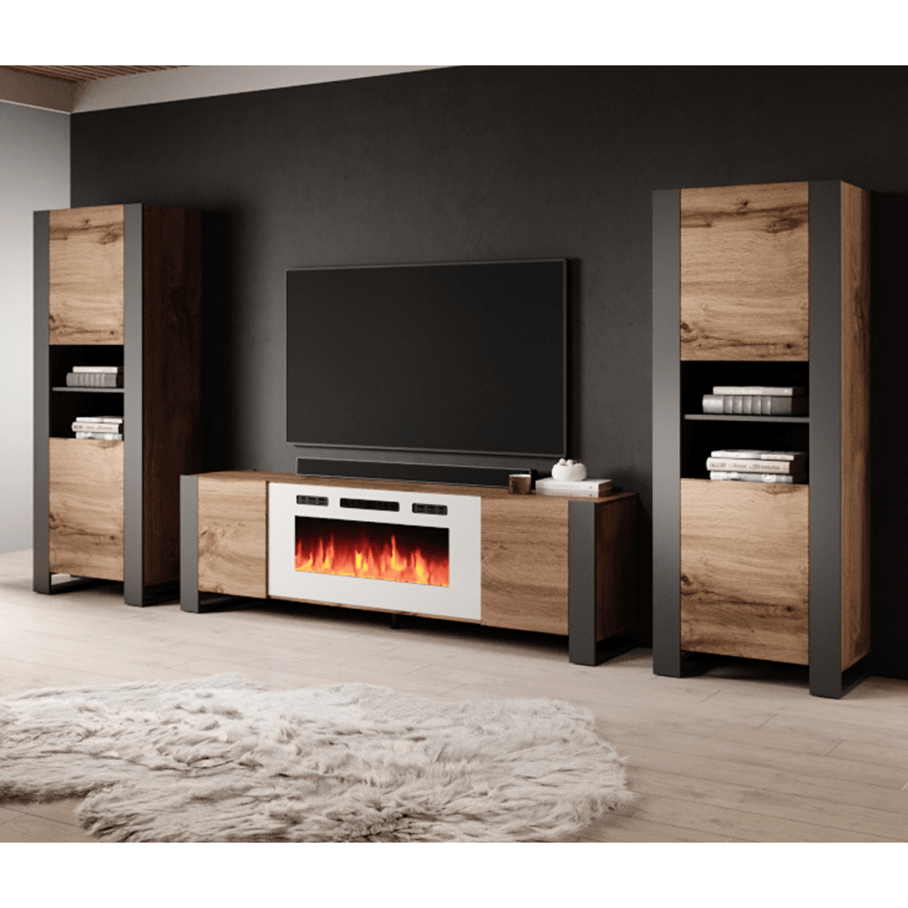 Woody WH-EF Fireplace Entertainment Center