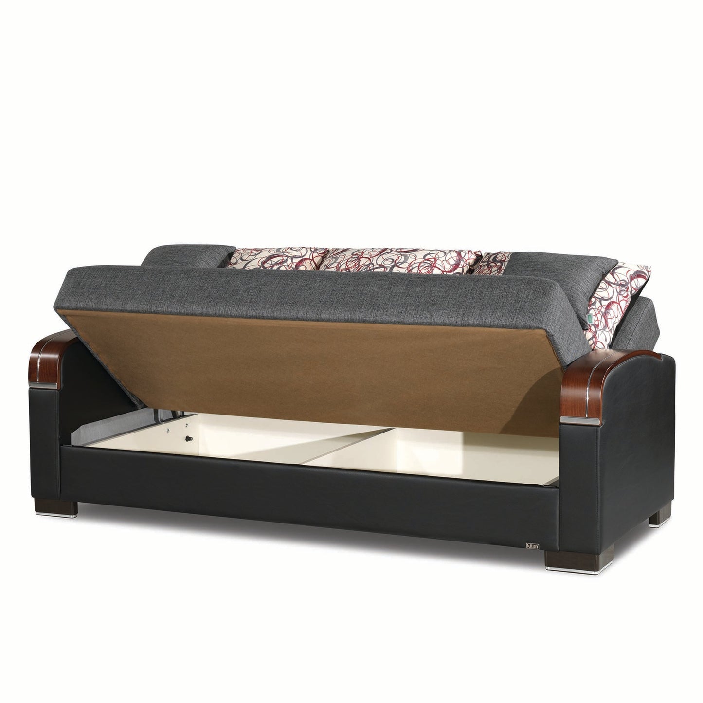 Mobimax Upholstered Convertible Sofabed with Storage Grey