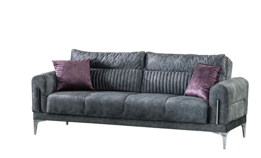 Moda Upholstered Convertible Sofabed Grey