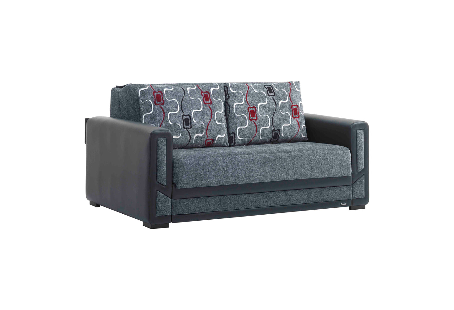 Mondomax Upholstered Convertible Sofabed with Storage Grey