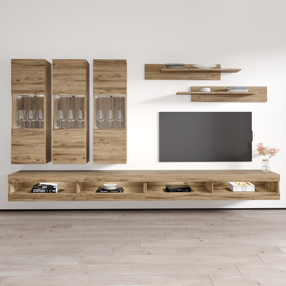 Fly E 34TV Floating Entertainment Center - Meble Furniture