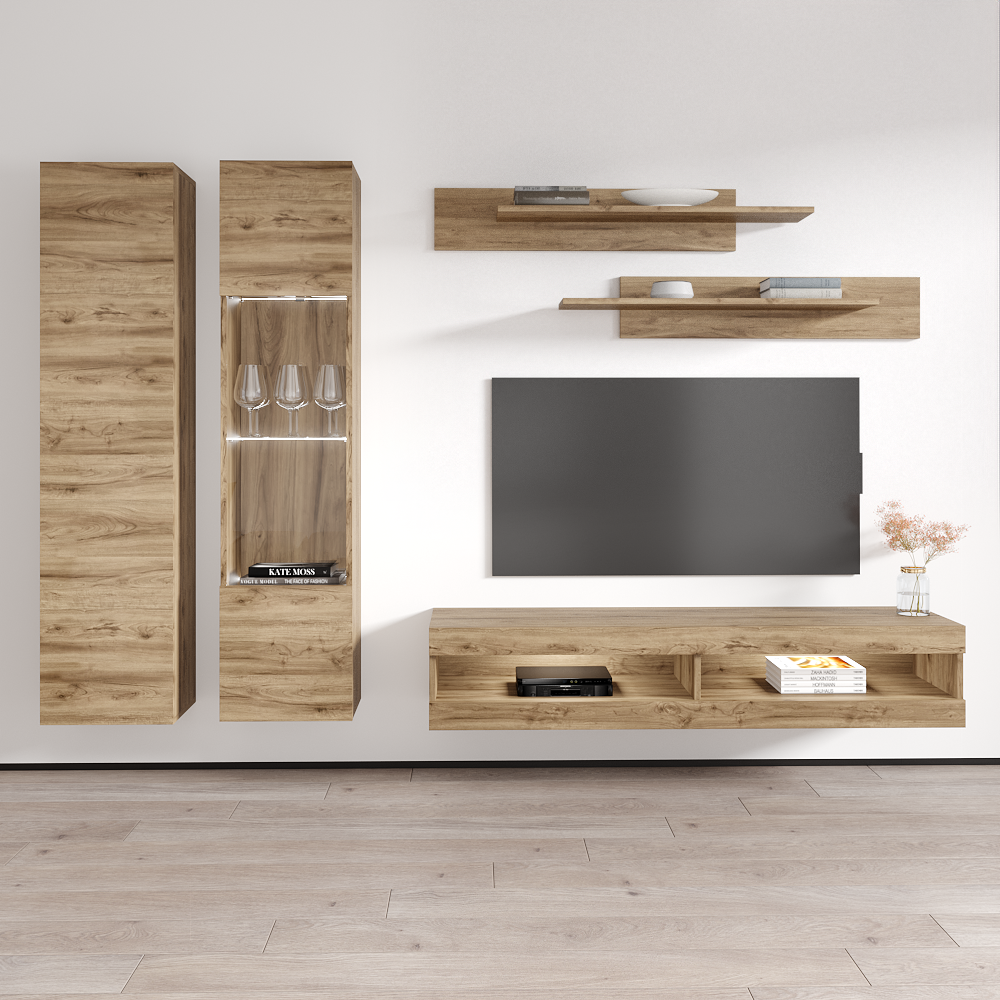 Fly A 34TV Floating Entertainment Center - Meble Furniture