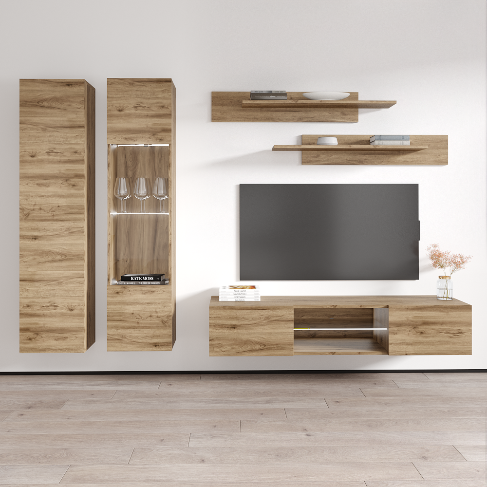 Fly A 33TV Floating Entertainment Center - Meble Furniture