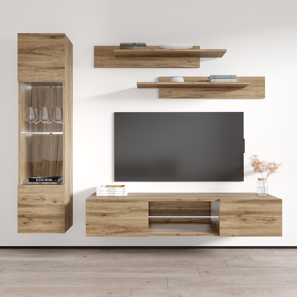 Fly G 33TV Floating Entertainment Center - Meble Furniture