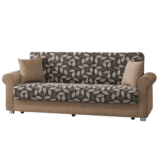 Rio Grande Upholstered Convertible Sofabed with Storage Beige